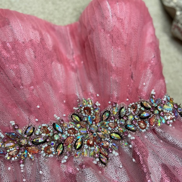 ALYCE Paris sweetheart Jeweled Mini Dress 6 - Picture 2 of 15